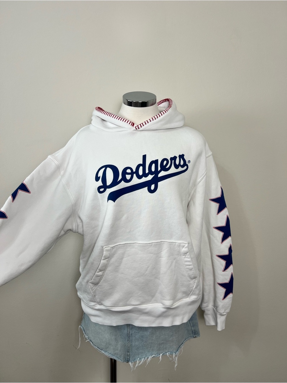 Madhappy x LA Dodgers 2024 World Series Champions Hoodie White Large Rare - Picture 2 of 7